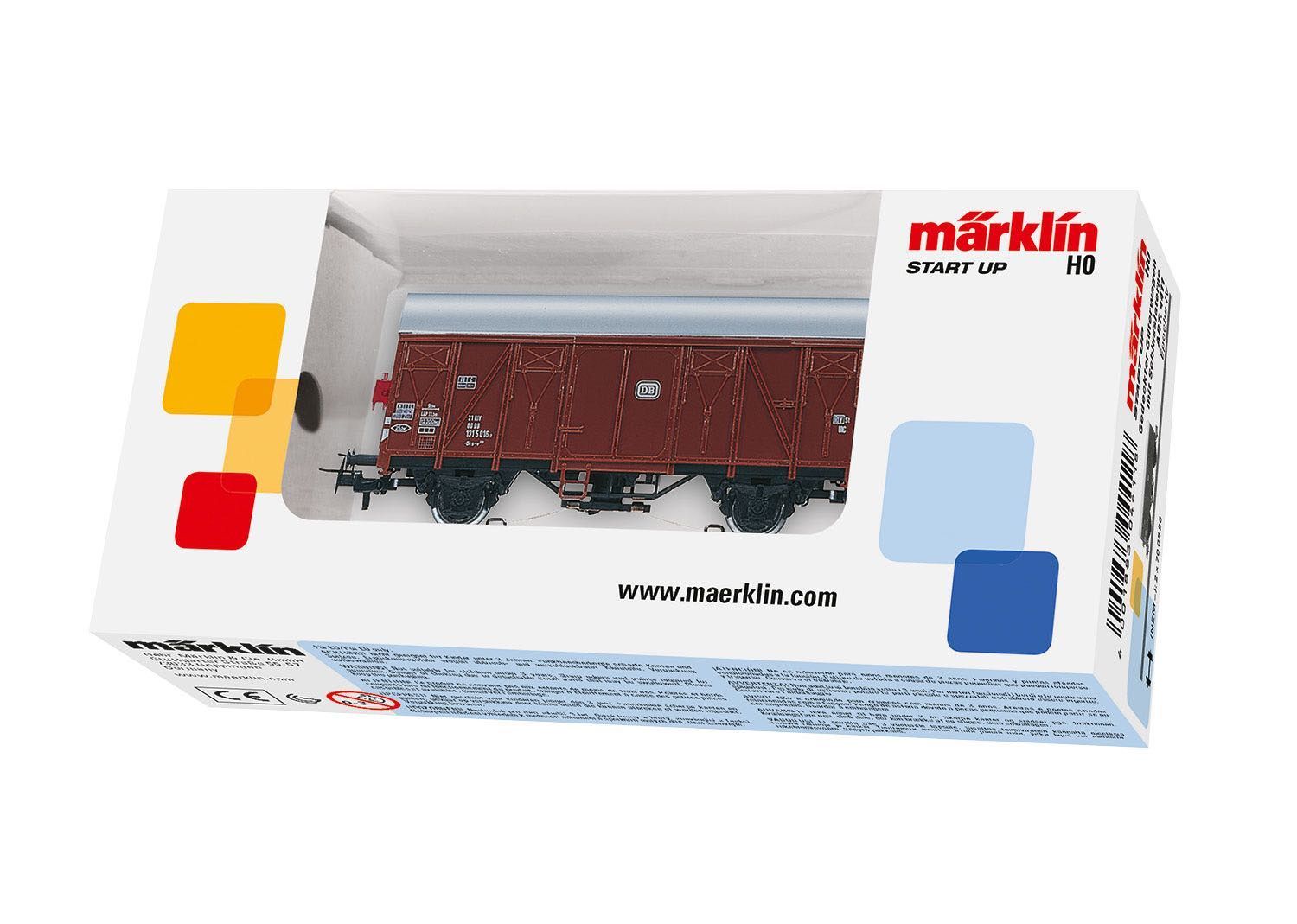 Märklin 4411 - Güterwagen gedeckt DB Ep.IV mit Schlußlicht H0/WS