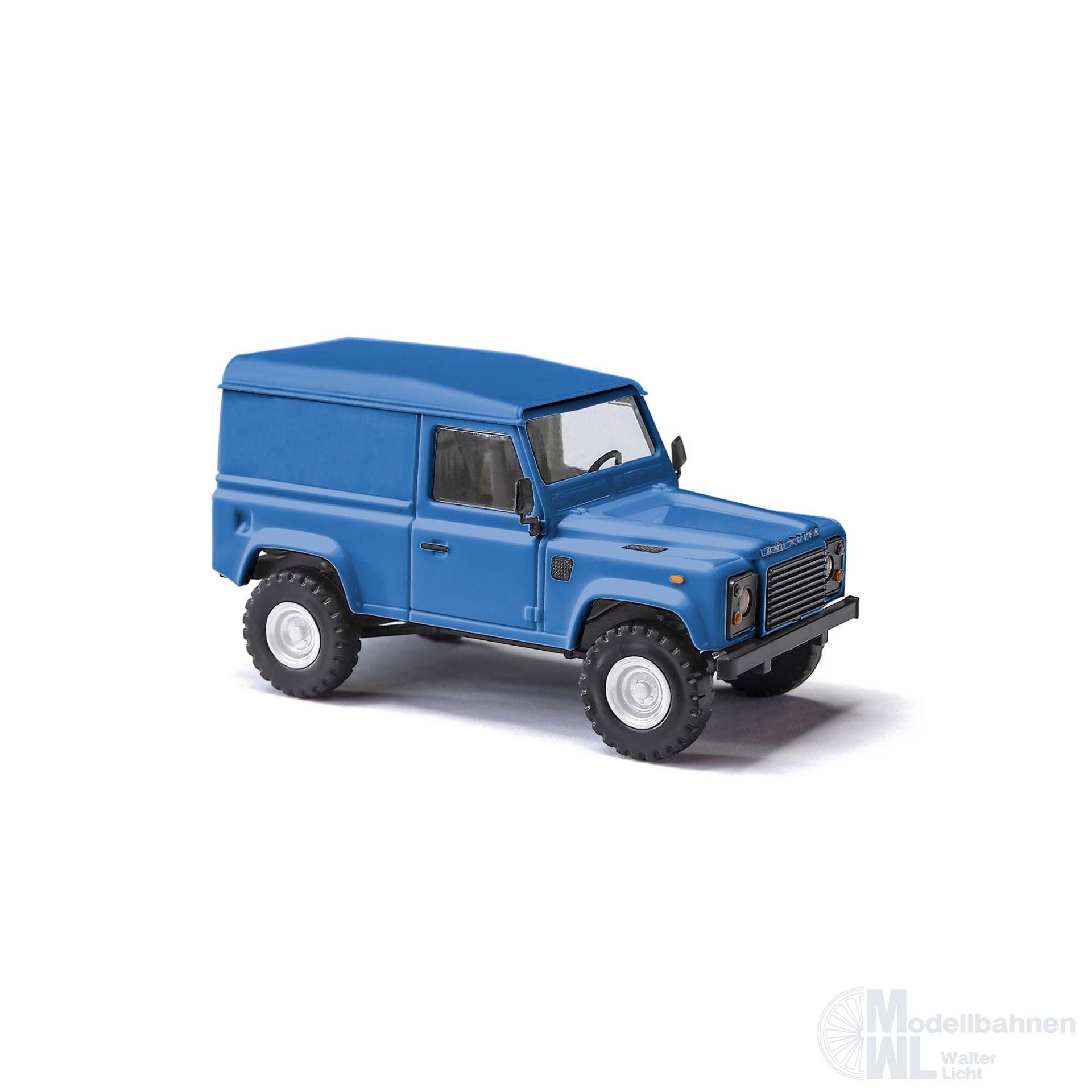 Busch 54350 - Land Rover Defender 90 Kasten blau H0 1:87