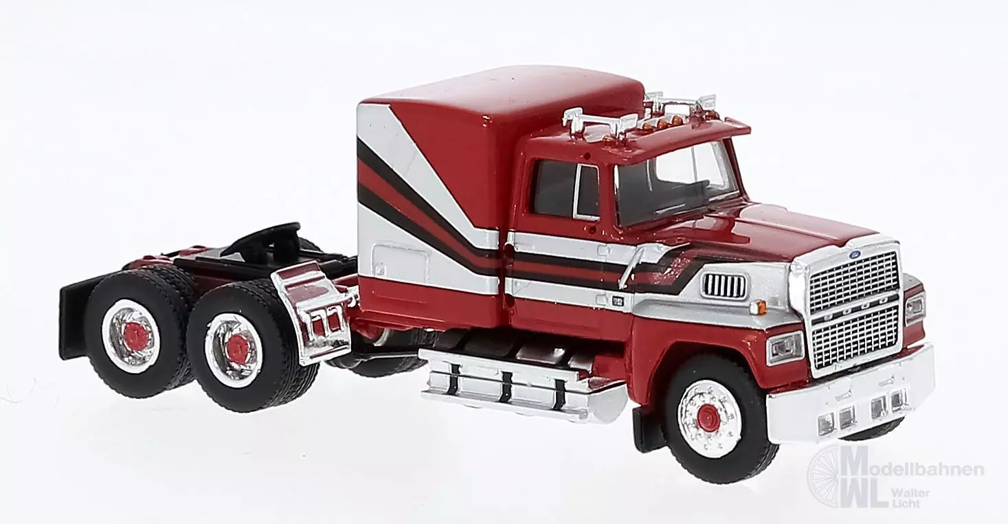 Brekina 85875 - Ford LTL 9000 rot/silber H0 1:87