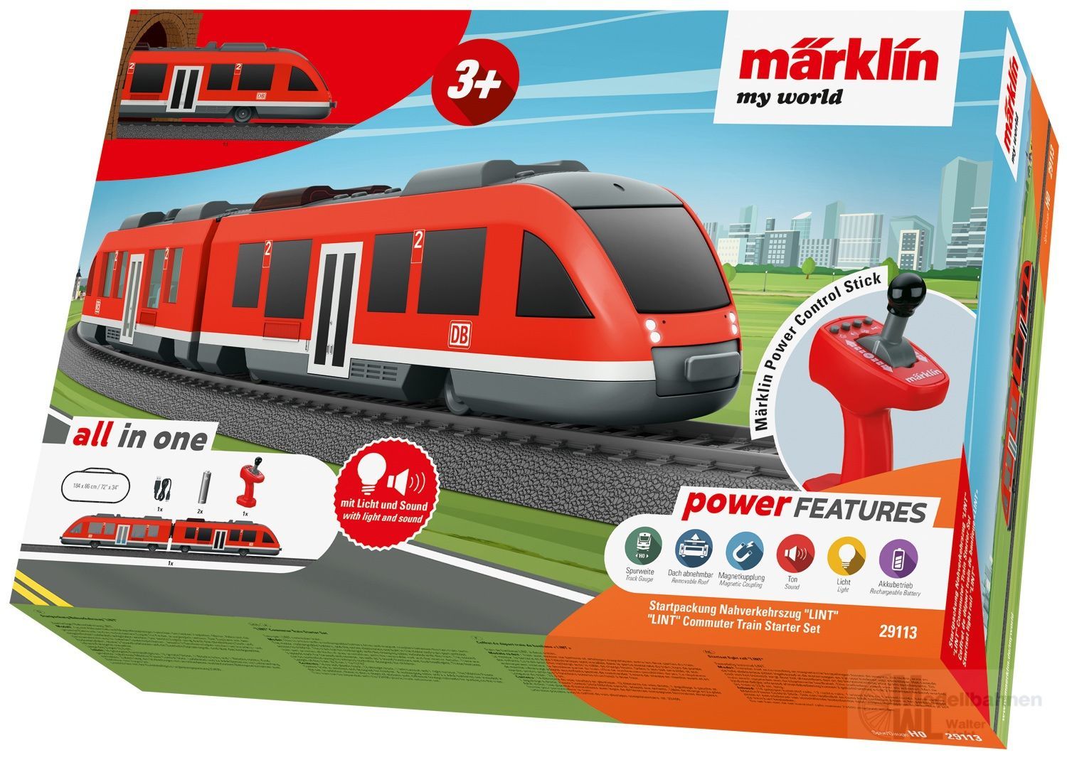 Märklin 29113 - Startpackung Nahverkehrszug LINT my World H0/WS