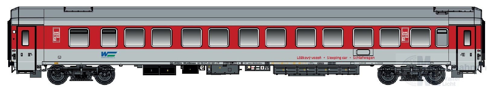 Jägerndorfer Modellbahn 48209 - Schlafwagen WAGONSERVICE Ep.VI WLABmee H0/GL