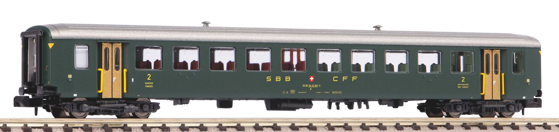 Piko 94381 - Personenwagen SBB Ep.IV EW I 2.Kl. N 1:160