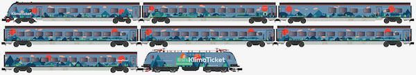 Hobbytrain 25226 - Zugpackung Klimaticket ÖBB Railjet 8.tlg. N 1:160