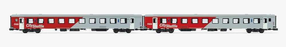 Jägerndorfer Modellbahn 60280 - Personenwagen Set ÖBB Ep.VI CityShuttle 2.tlg. N 1:160