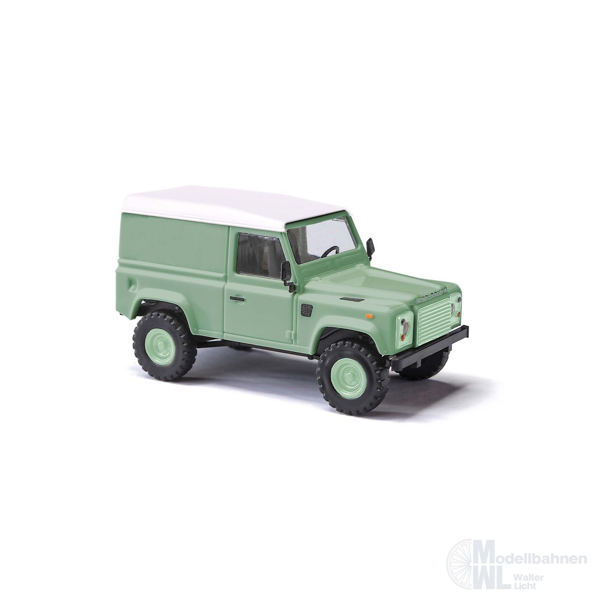 Busch 54352 - Land Rover Defender 90 Kasten grün H0 1:87