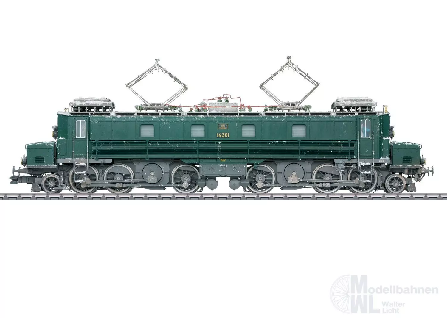 Märklin 55525 - E-Lok Ce 6/8 I SBB Ep.III Köfferli grün verschneit Spur 1