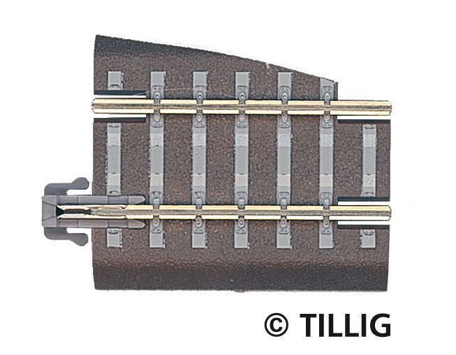 Tillig 83722 - Bettungsgleis G5 36 mm linker Weichenabgang TT 1:120