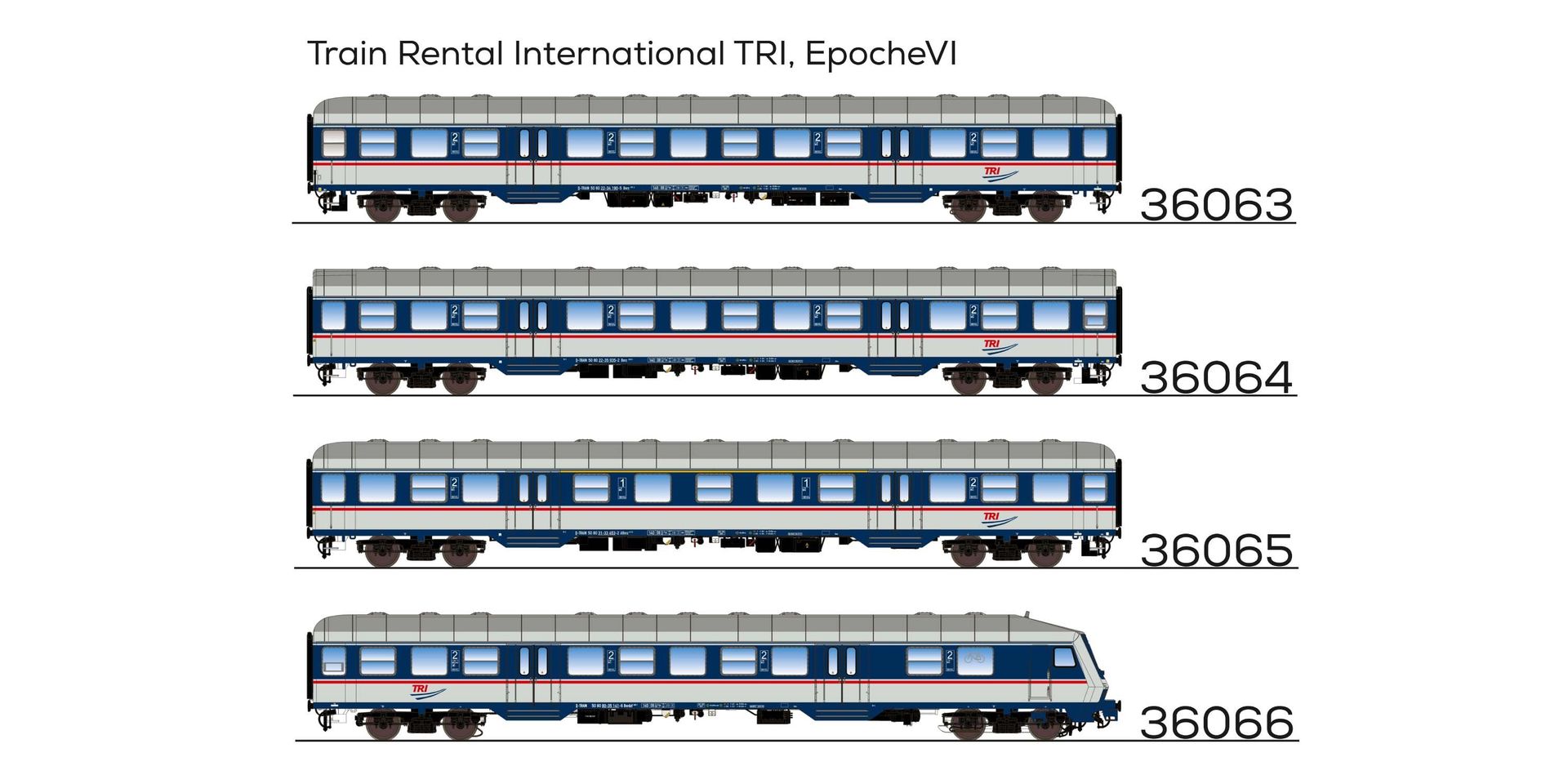 ESU 36063 - Mitteleinstiegswagen TRI Ep.VI 2.Kl. H0/GL