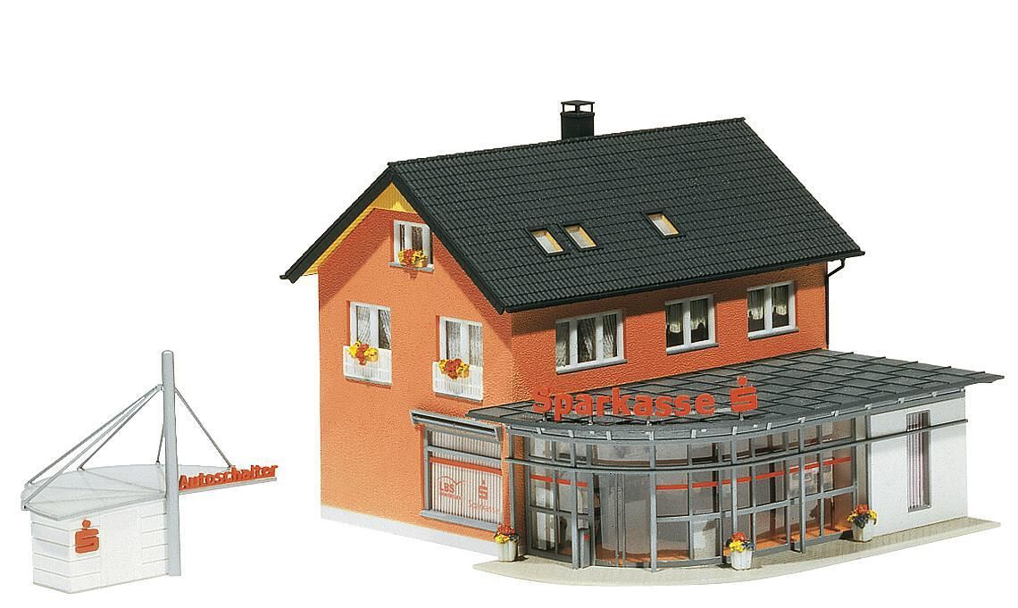 Faller 130480 - Sparkasse mit Autoschalter H0 1:87