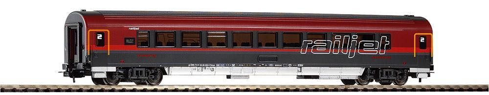 Piko 57643 - Schnellzugwagen ÖBB Railjet Ep.VI 2.Kl. H0/GL