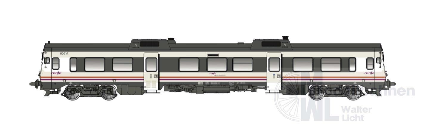 Electrotren 2501B - Dieseltriebwagen BR 596-005 RENFE Ep.VI Media Distancia H0/GL HOBBY