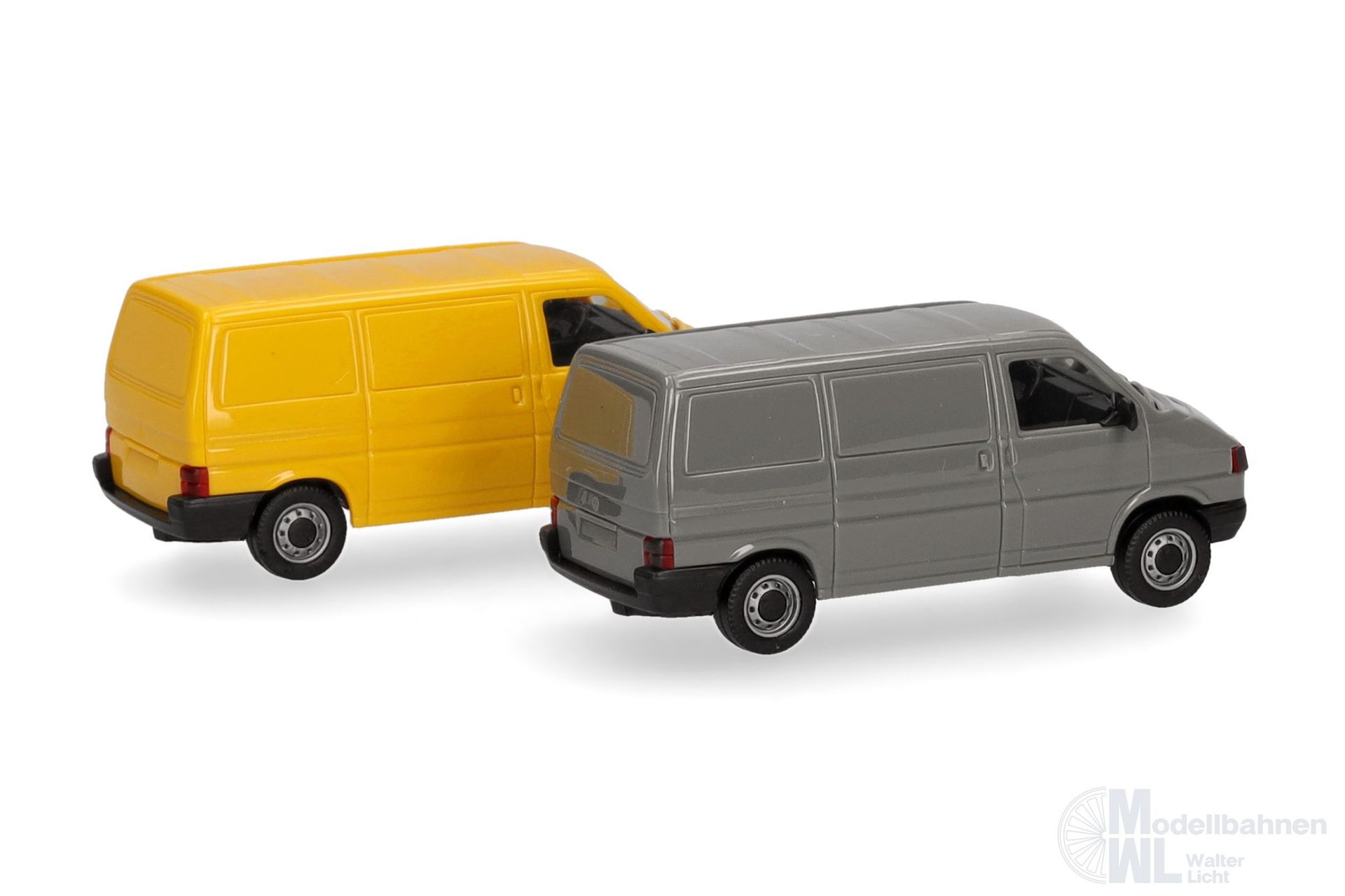 Herpa 012386-004 - MiniKit 2x VW T4 Kasten grau / ginstergelb H0 1:87