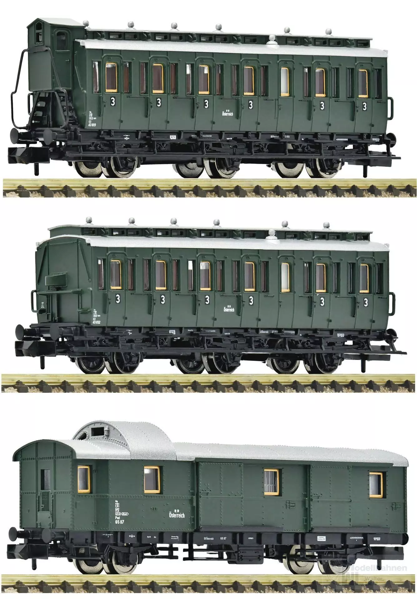 Fleischmann 6260055 - Personenwagen Set ÖBB Ep.III 3.tlg. N 1:160