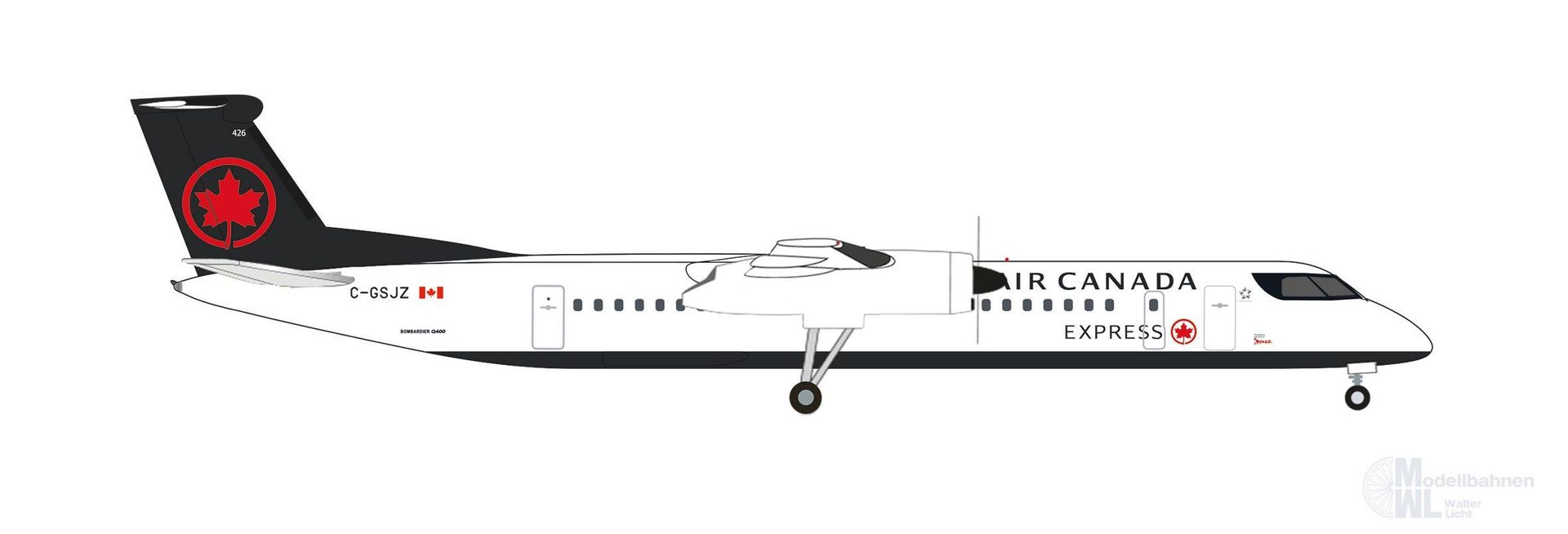 Herpa 538091 - Bombardier Q400 Air Canada 1:500