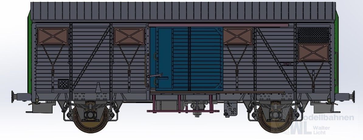 Exact Train 20950 - Güterwagen gedeckt OSE Ep.IV H0/GL