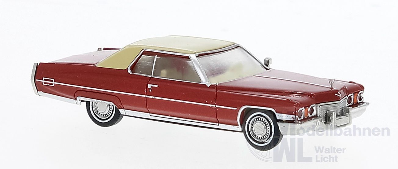 Brekina 18125 - Cadillac Coupé de Ville rot/elfenbein H0 1:87