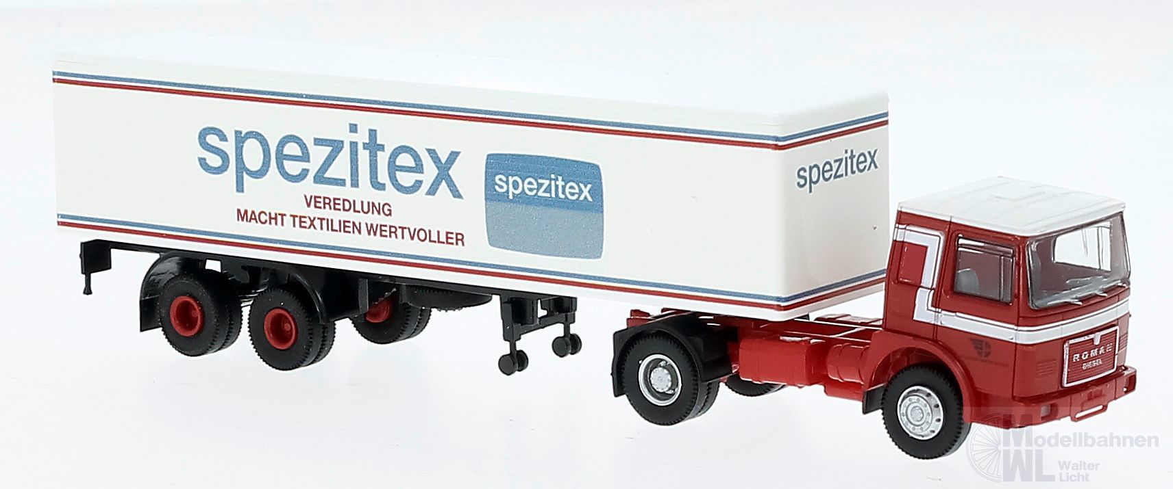 Brekina 78151 - MAN Roman Koffer-Sattelzug Spezitex H0 1:87