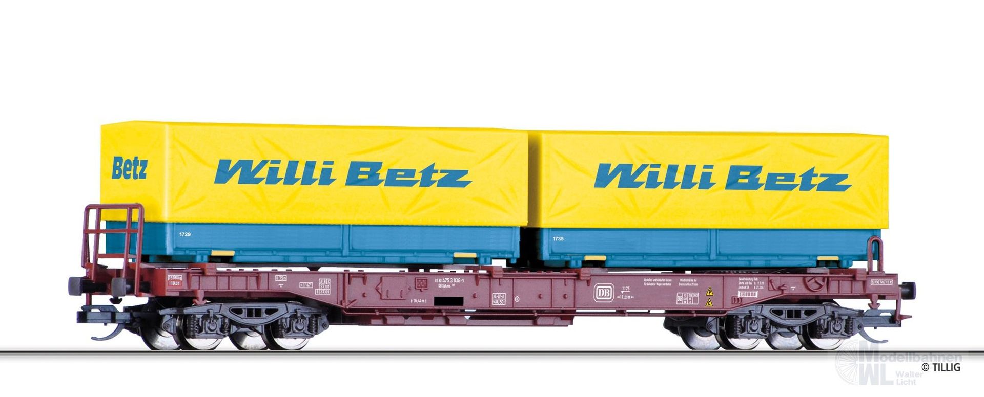 Tillig 18158 - Taschenwagen DB Ep.IV Willi Betz TT 1:120