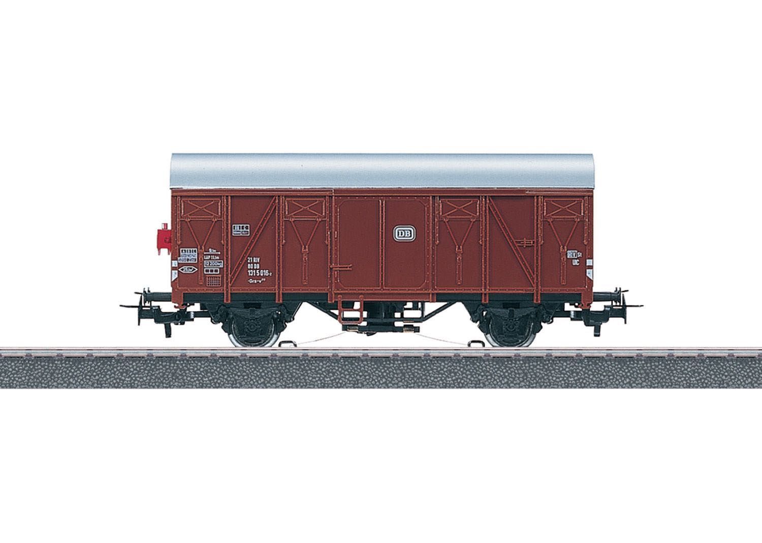 Märklin 4411 - Güterwagen gedeckt DB Ep.IV mit Schlußlicht H0/WS
