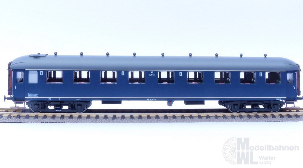 Exact Train 10014 - Personenwagen NS Ep.III A7542 berlinerblau H0/GL
