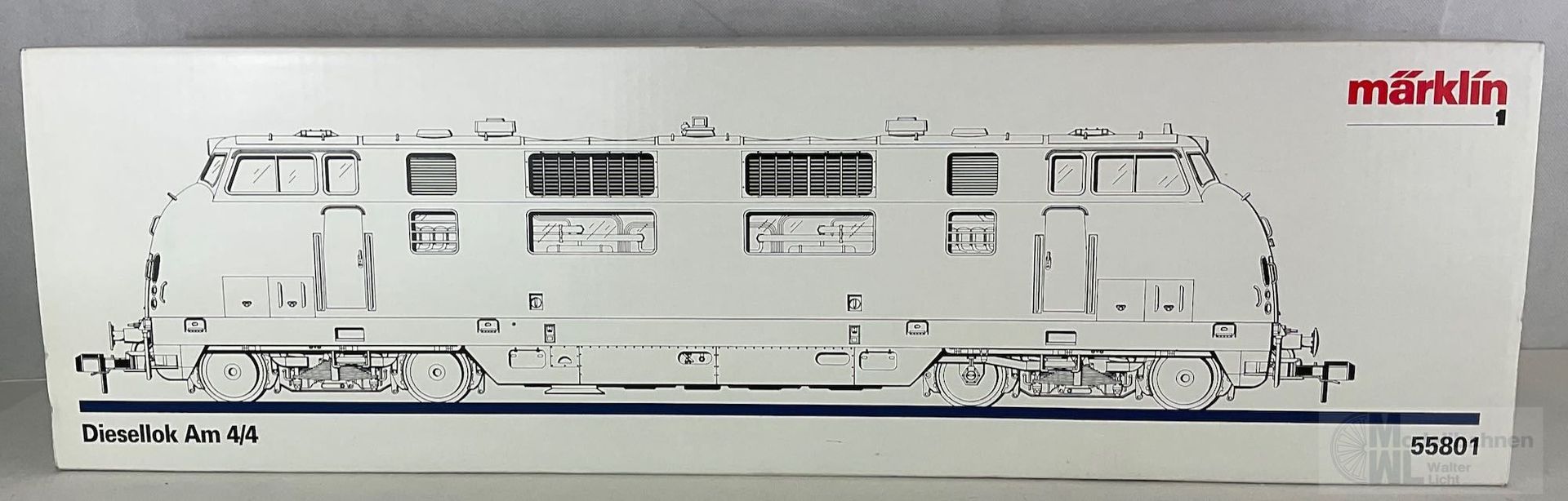 GEBRAUCHTWARE 55801 - MÄRKLIN - Diesellok AM 4/4 SBB Ep.IV 18462 rot Spur 1 