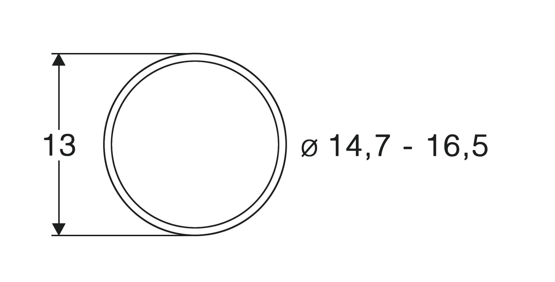 Roco 40071 - Haftreifen 14,7mm-16,5mm 10 Stück