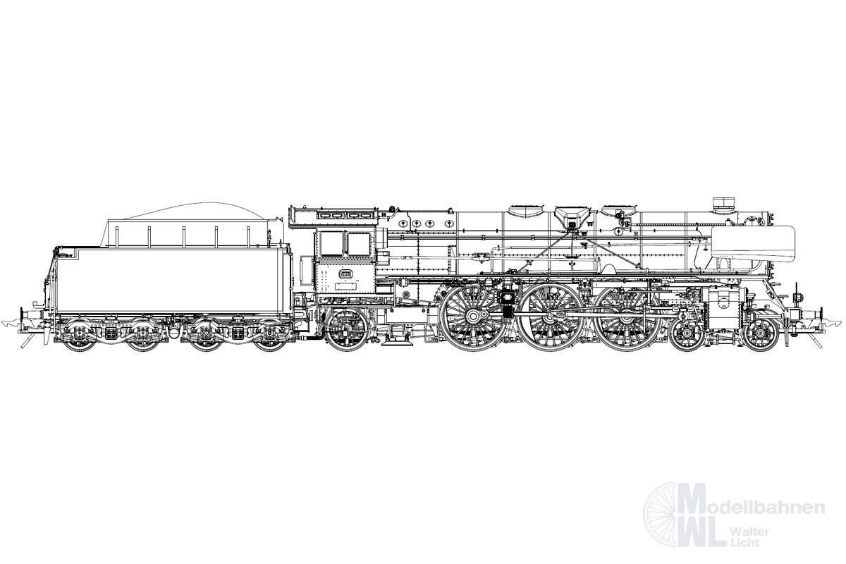 Lenz 40201-08 - Dampflok BR 01 169 DB Ep.IIIb Witte Windleitbleche Spur 0