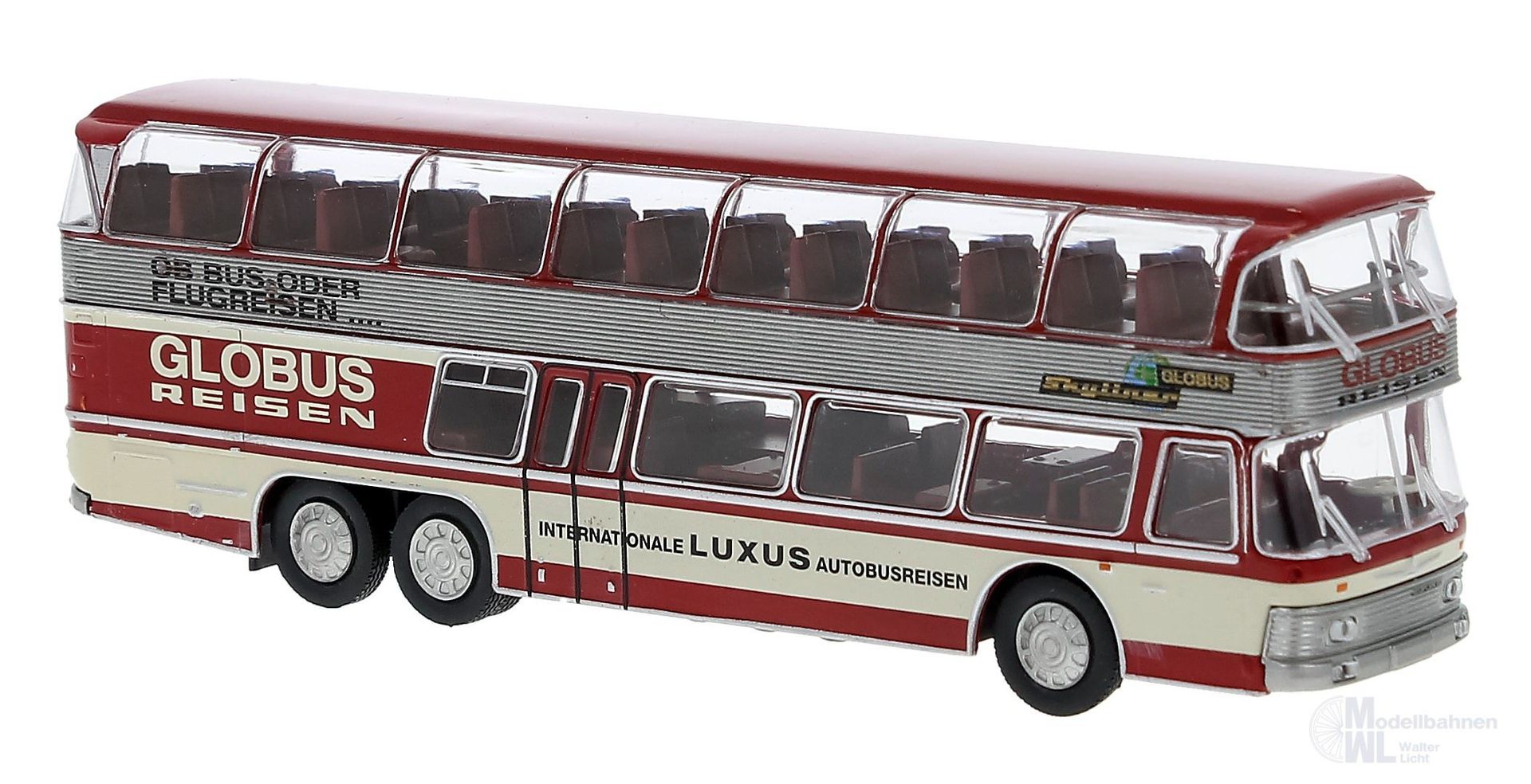 Brekina 58296 - Neoplan NH 22 Skyliner Globus-Reisen H0 1:87