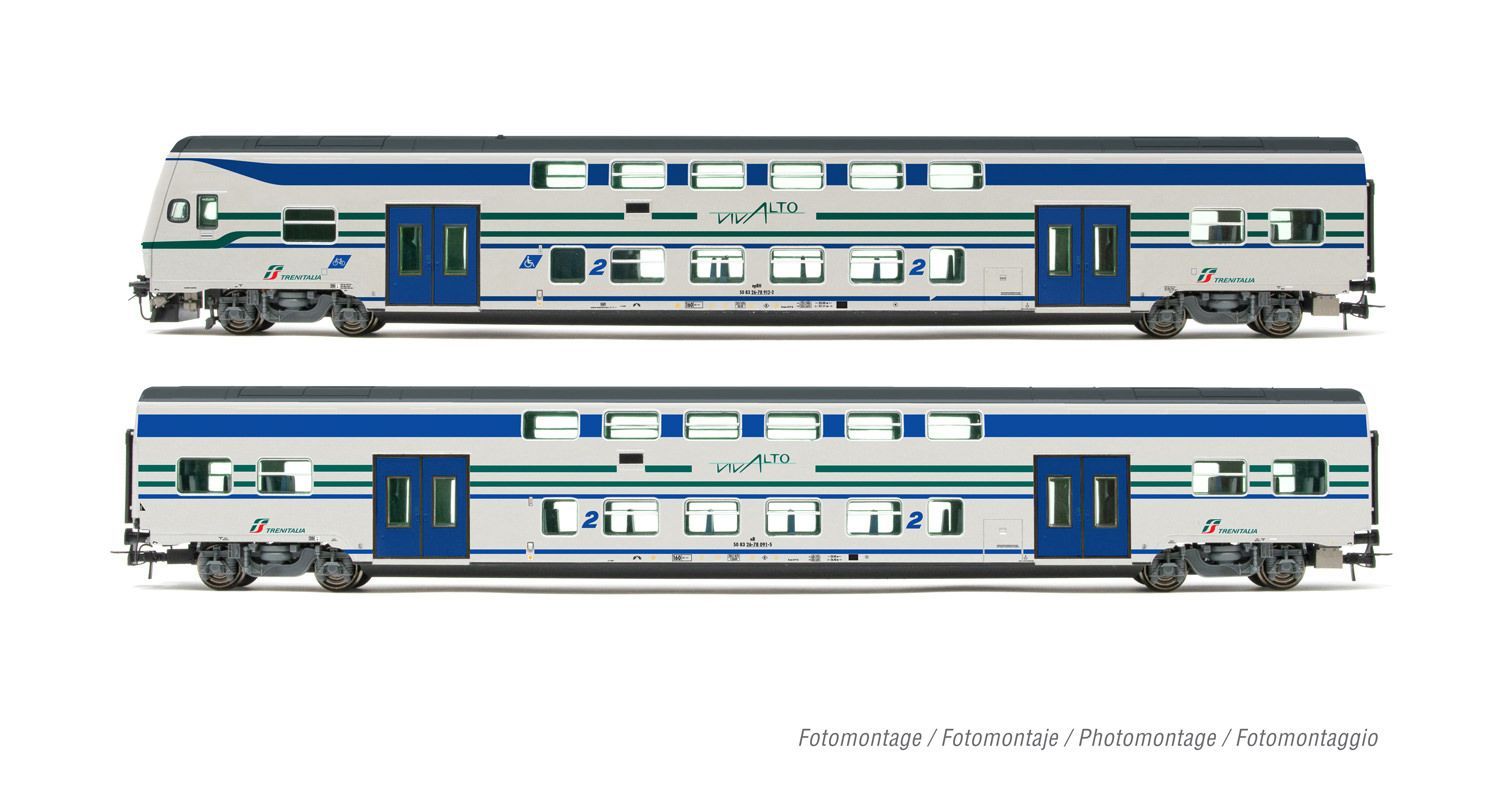 Lima 5058 - Personenwagen Set FS Ep.VI 3.tlg. Vivalto H0/GL