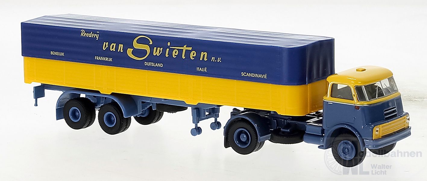 Brekina 85238 - DAF Do 2000 Pritsche/Plane-Sattelzug van Swieten H0 1:87