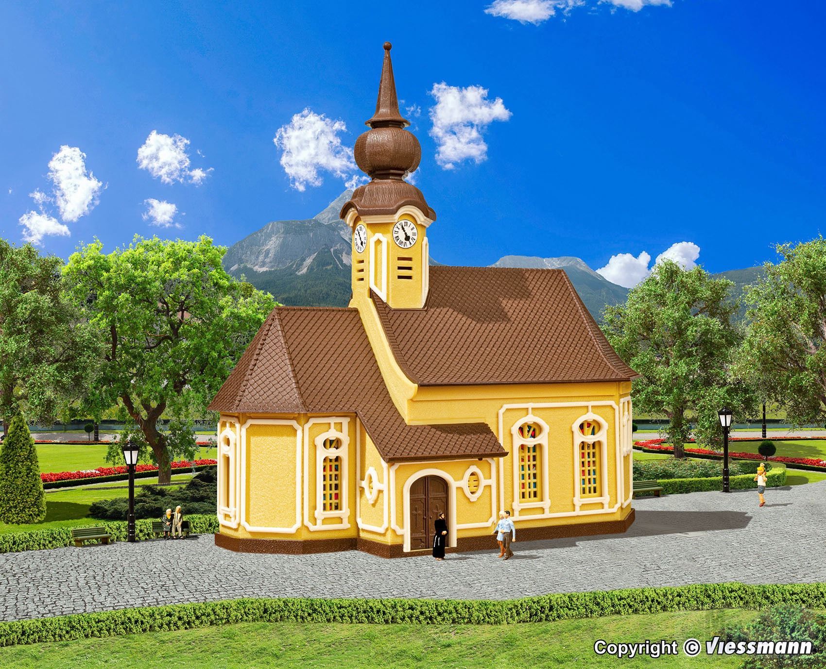 Vollmer 47740 - Alpenkirche N 1:160