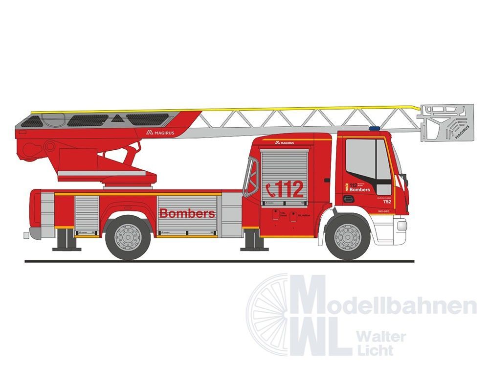 Rietze 68593 - Magirus DLK ´18 Bombers (ES) H0 1:87