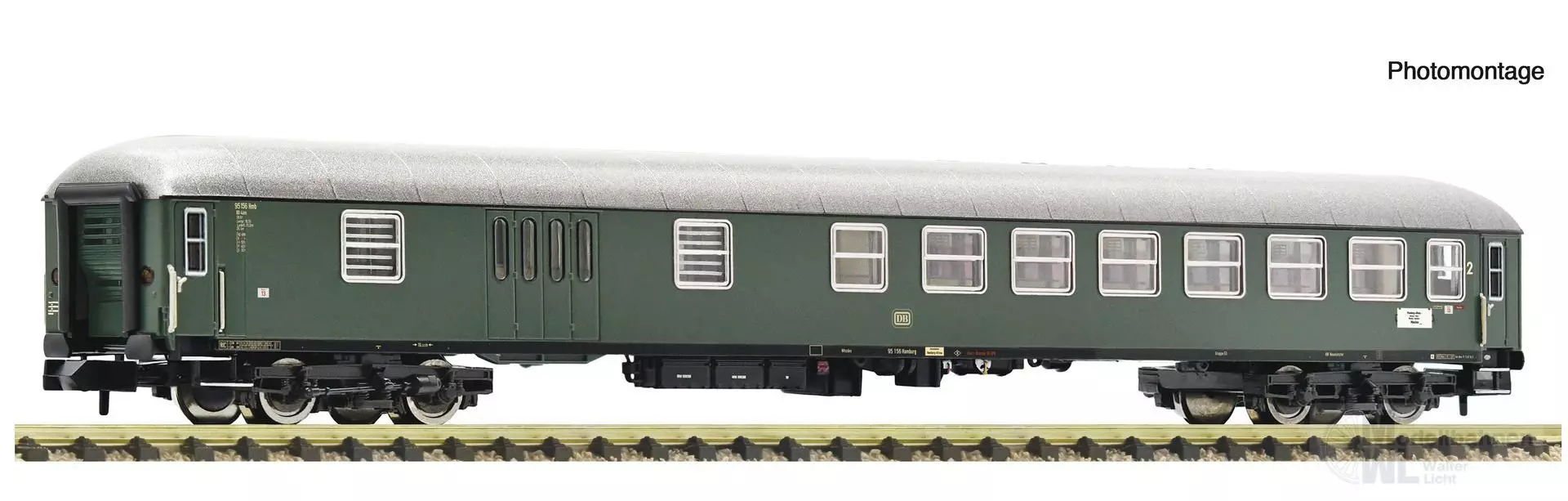 Fleischmann 6260072 - Reisezugwagen DB Ep.III 2Kl./Gepäck BD4üm N 1:160