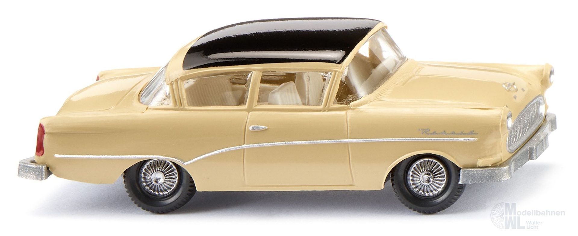 Wiking 008039 - Opel Rekord P1 - grünbeige mit schwarzem Dach H0 1:87