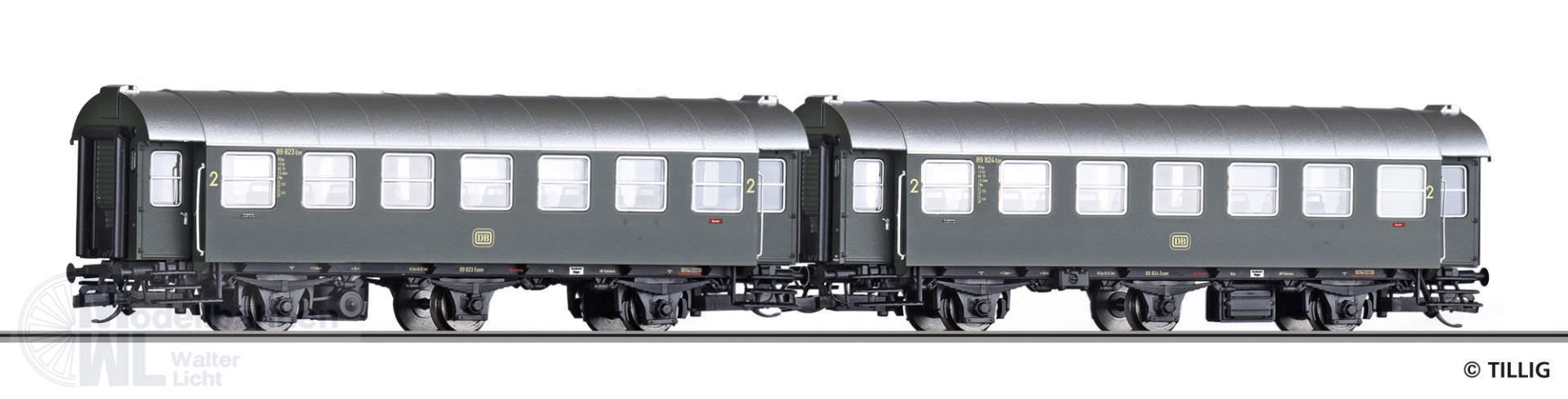 Tillig 01092 - Umbauwagen Set DB Ep.III 2.tlg. TT 1:120