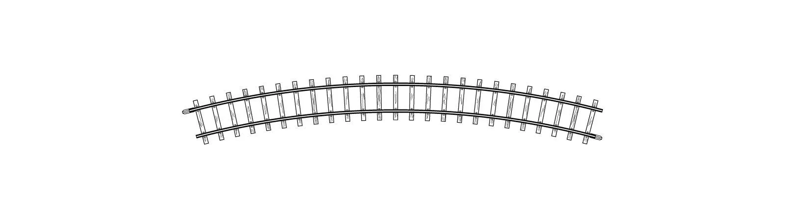 Bemo 4240000 - Gleis gebogen R 376 mm 30° H0m