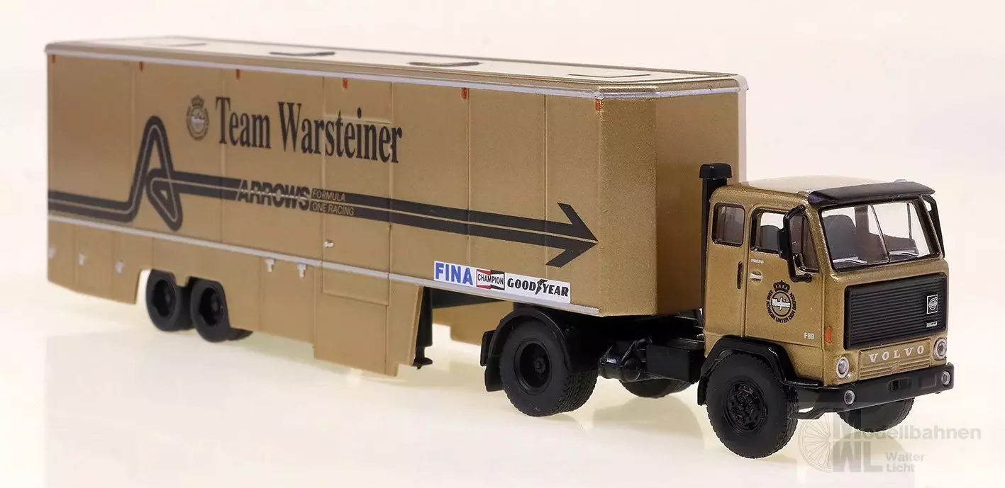 Brekina 85680 - Volvo F89 Renntransporter-SZ Warsteiner H0 1:87