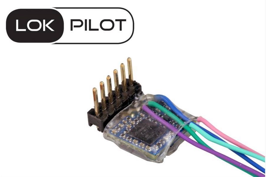 ESU 59857 - LokPilot 5 micro DCC 6-pin Direkt gewinkelt Spurweite N/TT