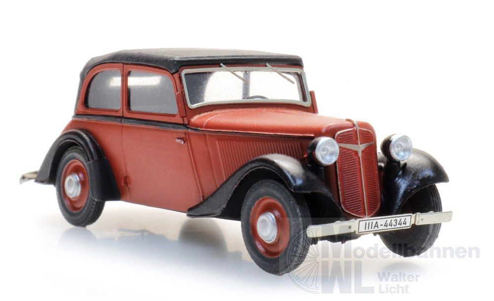 ARTITEC b.v. 312042 - Adler Trumpf Junior cabriolimousine Verdeck geschlossen TT 1:120