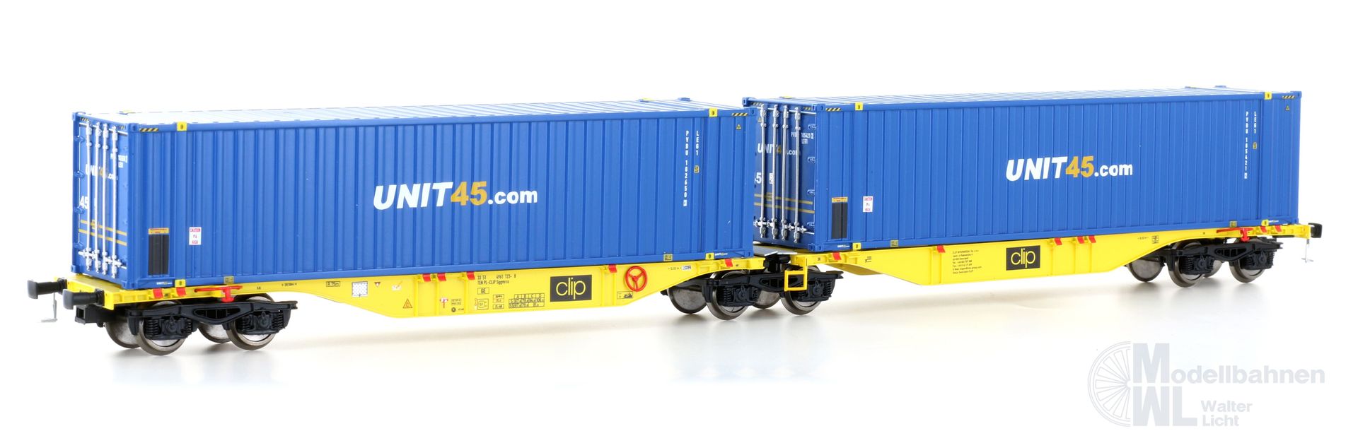 Mehano 28402 - Containerwagen Clip Ep.VI Sggmrss'90 UNIT45 H0/GL