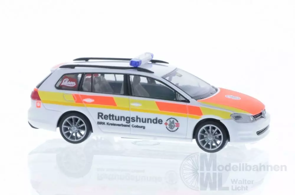 Rietze 53324 - Volkswagen Golf 7 Variant Rettungshundestaffel Coburg H0 1:87