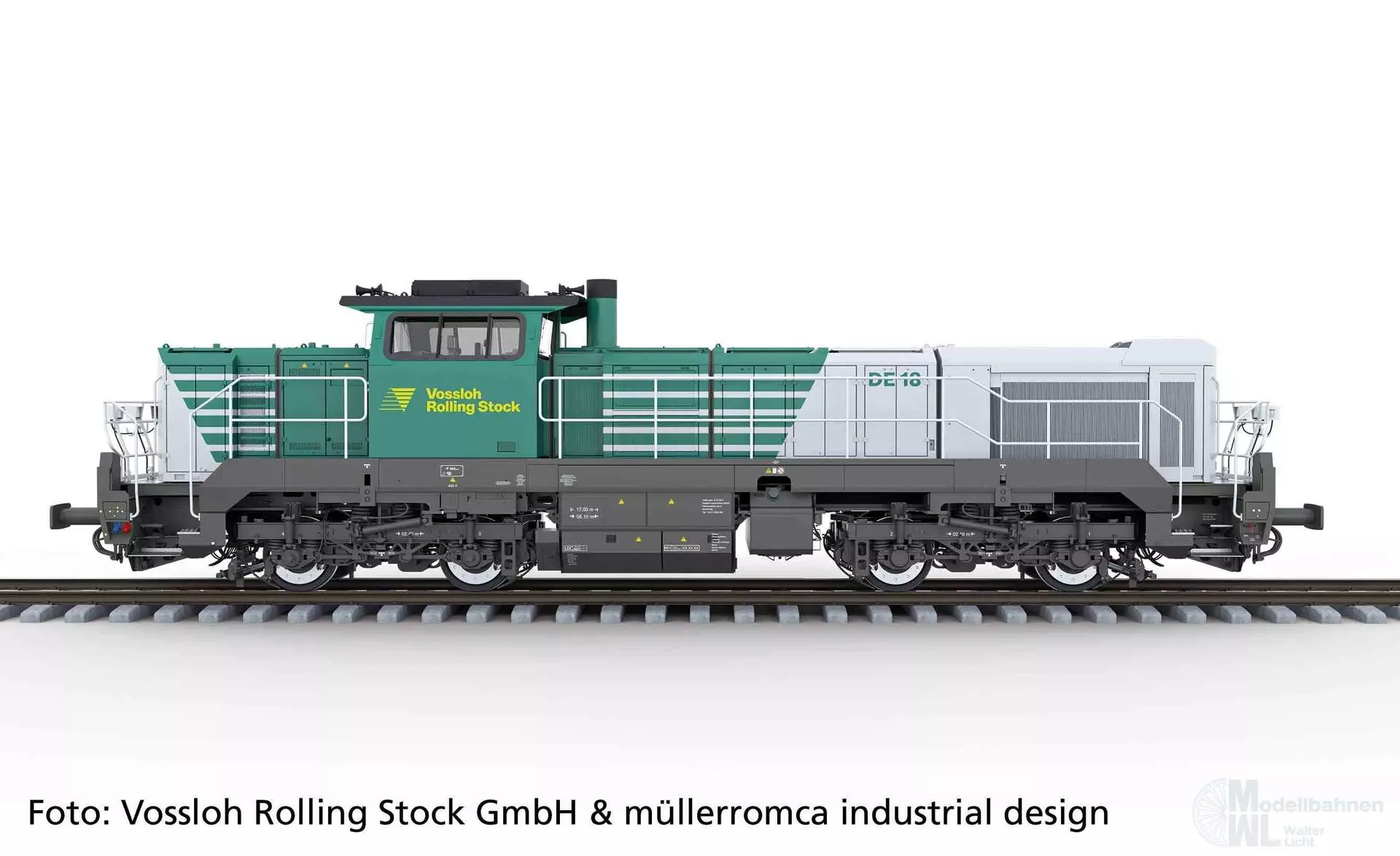 Piko 52363 - Diesellok DE 18 Vossloh Rolling Stock GmbH Ep.VI H0/WS Sound