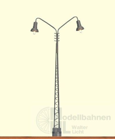 Modellbahnen Licht  Gittermastleuchte mit Stecksockel LED H0 1:87 br84019